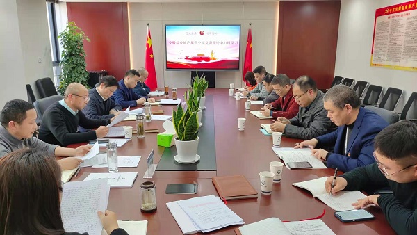 安徽鹽業(yè)地產(chǎn)集團公司召開2021年度黨委理論學(xué)習中心組第一次學(xué)習擴大會