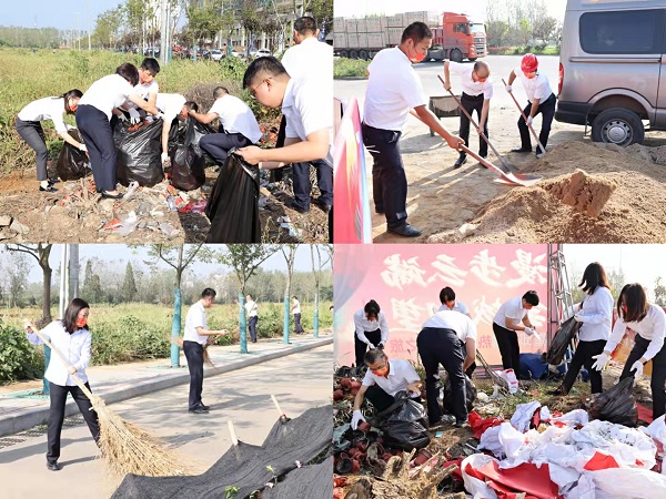 霍邱項(xiàng)目開展“衛(wèi)生大掃除，黨員我先行”主題活動(dòng)